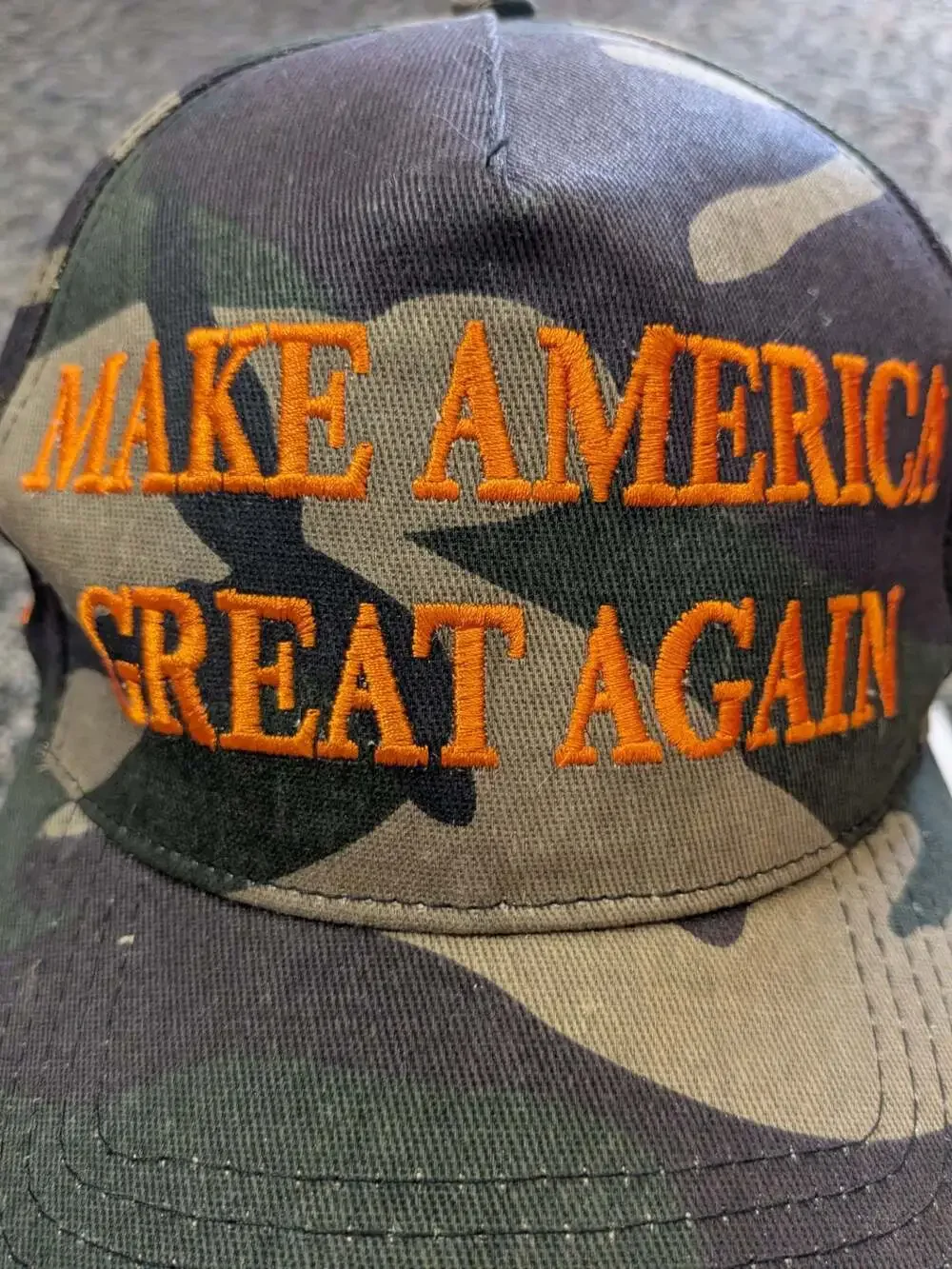 Donald Trump Make America Great Again MAGA 45-47 Camo Baseball Cap
